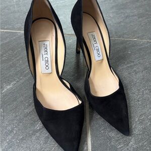 Jimmy Choo Elegant Black Heels Sz 36.5
